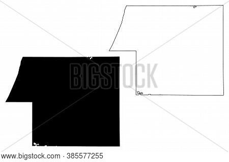 Van Buren County, Michigan (u.s. County, United States Of America, Usa, U.s., Us) Map Vector Illustr