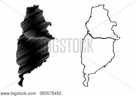 Osasco City (federative Republic Of Brazil, Sao Paulo State) Map Vector Illustration, Scribble Sketc