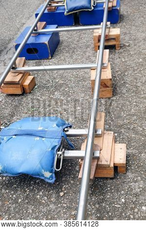 Filming Crew, Close Up Of Camera Dolly , Film Industry Equipment