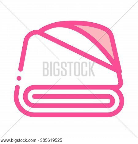 Baby Bathing Napking Icon Vector. Baby Bathing Napking Sign. Isolated Contour Symbol Illustration