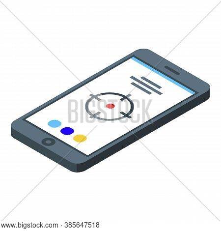 Gyroscope Smartphone Icon. Isometric Of Gyroscope Smartphone Vector Icon For Web Design Isolated On 