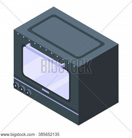 Convection Oven Cooker Icon. Isometric Of Convection Oven Cooker Vector Icon For Web Design Isolated