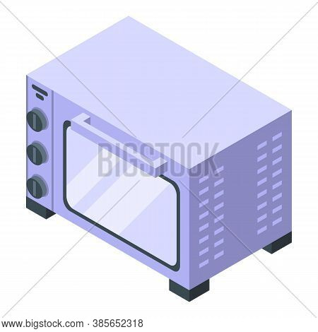 Cafe Convection Oven Icon. Isometric Of Cafe Convection Oven Vector Icon For Web Design Isolated On 