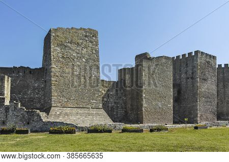 Smederevo Fortress At The Coast Of The Danube River, Serbia