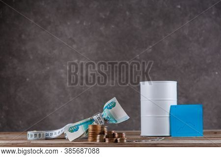 Financial Crisis Of Oil. Currency Decline And Deterioration In Living Standards
