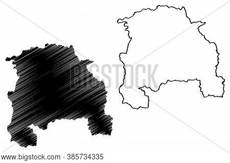 Sorocaba City And Municipality (federative Republic Of Brazil, Sao Paulo State) Map Vector Illustrat