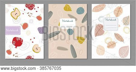 Cover Page Templates. Set Universal Abstract Layouts. Applicable For Notebooks, Planners, Brochures,