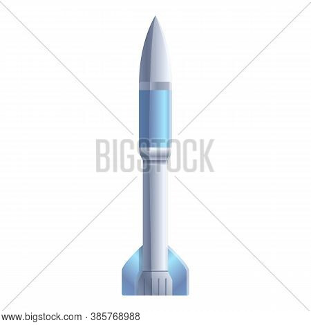 Explorer Space Rocket Icon. Cartoon Of Explorer Space Rocket Vector Icon For Web Design Isolated On 