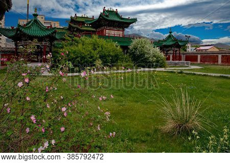 Ulaanbaatar. Mongolia. June 08, 2015. Architecture Of The Palace Of The Last Emperor Bogdo-gegen Vii