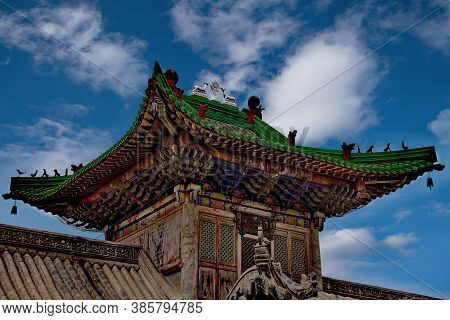 Ulaanbaatar. Mongolia. June 08, 2015. Fragment Of The Architecture Of The Palace Of The Last Emperor