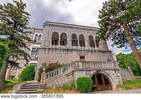 Koreiz, Crimea - July 10. 2019. Ladder To The Princes Yusupov Palace