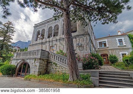 Koreiz, Crimea - July 10. 2019. Ladder To The Princes Yusupov Palace