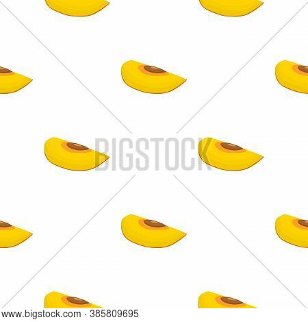 Illustration On Theme Big Colored Seamless Persimmon, Fruit Pattern For Seal. Fruit Pattern Consisti