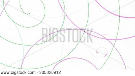 Tangled Scrawl Illustration. Pink Artistic Stroke Texture. Graphic Kids Banner. Pastel Entangled Scr