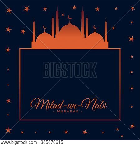 Beautiful Milad Un Nabi Mubarak Festival Card Design