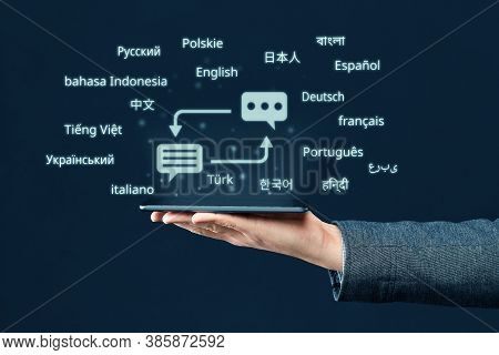 Concept Of A Program For A Smartphone To Translate From Different Languages.