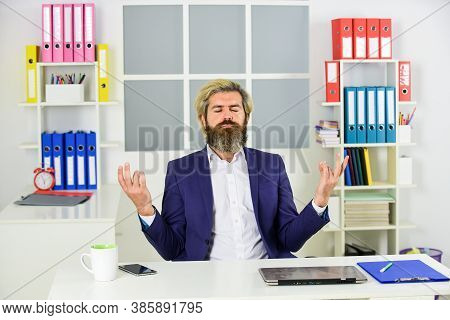 Comprehended Zen. Regular Office Life. Resource Planning. Consultant Worker. Mature Man Business Int