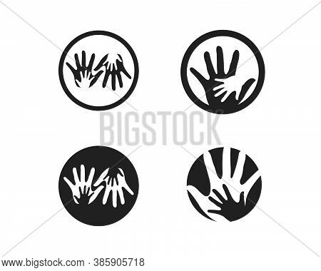 Hand Care Logo Template Vector Icon