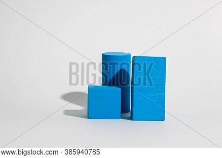 Stack Blue Blocks. Image & Photo (Free Trial) | Bigstock