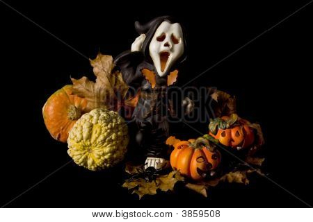 Halloween-Serie auf schwarz