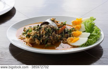 Yum Tua Poo,winged Bean Shrimp Salad,wing Bean Shrimp Salad,thai Spicy Food,winged Bean Salad With S