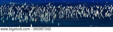 The Barcolana Regatta In The Gulf Of Trieste