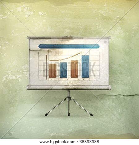 Écran de projection, vecteur de l'ancienne