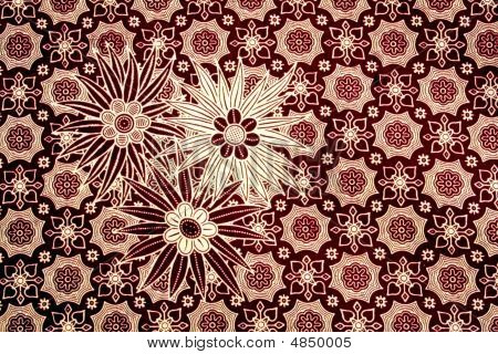 Batik - blomstermønster