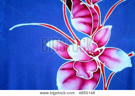 Batik - blomst motiv