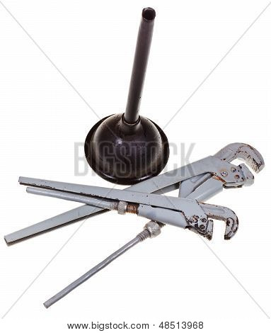 Par Pipe Wrenches og stemplet