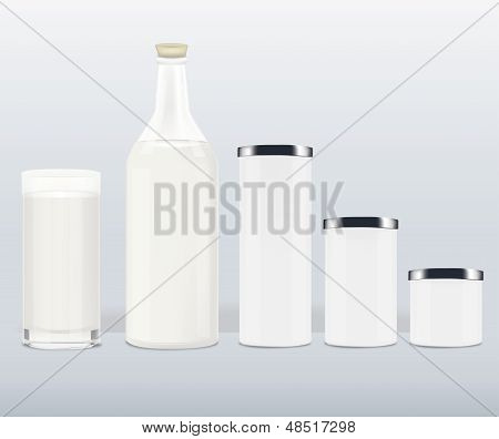 신선한 우유 병