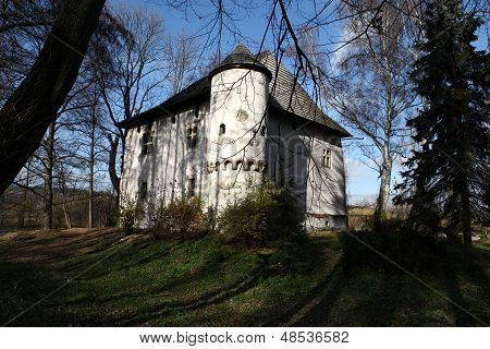Fortified manor house in Yezhov built towards the end of the fifteenth century . Poland
