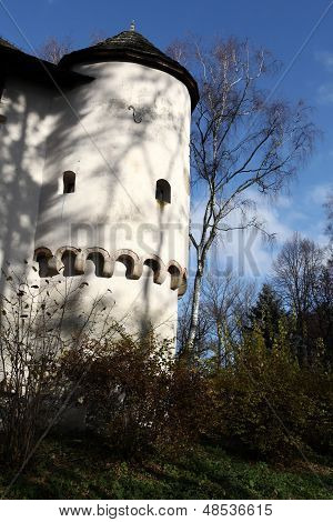 Fortified manor house in Yezhov built towards the end of the fifteenth century . Poland