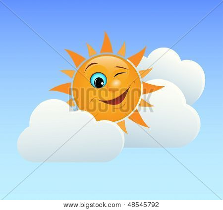 Piscando o sol