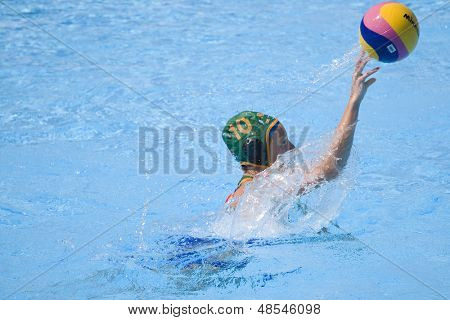 23 Lipca 2009; Rzym Włochy; Marcelle Keet (RSA) w kobiety jest wstępna runda meczu waterp