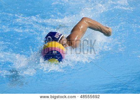 Jul 01 2009; Rom Italien; USA holdspiller Timothy Hutten, på 13 Fina World Aquatics Championshi