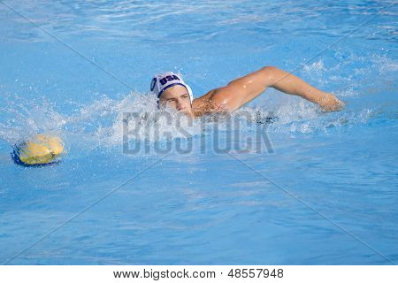 Juli 22 2009; Rom Italien;  Timothy Hutten USA holdspiller konkurrerer indledende runde vandpolo kamp