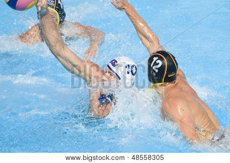Jul 28 2009; Rom Italien; USA holdspiller Timothy Hutten scorer et mål samtidig konkurrerer i Herre wa