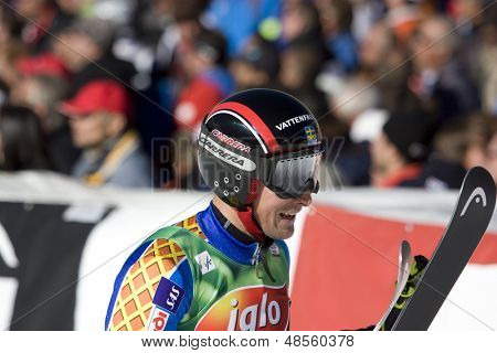 SOELDEN AUSTRIA 26 OCT, Markus Larsson SWE w wyścigu slalom gigant w Rettenbach męskie