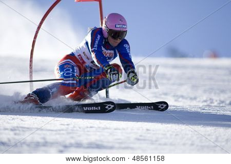 SOELDEN AUSTRIA 25 OCT, Alcott Chemmy GBR w wyścigu slalom gigant kobiet w Rettenba