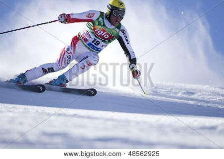 OCT 26, Herman Maier AUT concorrenti nella gara di slalom gigante mens presso il Rettenbach SOELDEN AUSTRIA 