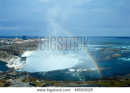 Rainbow Over Niagara Falls,ontario,canada