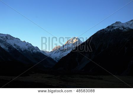 Mount Cook In The Evening,new Zealand