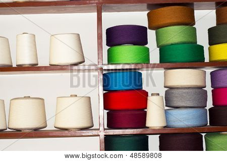 Various Colors Of Yarn