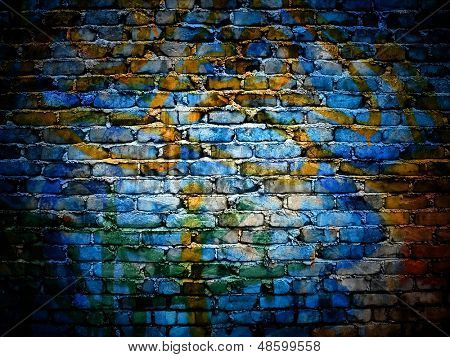 graffiti cegły ściany