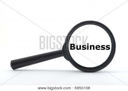 Businessconcept met Magnifyer