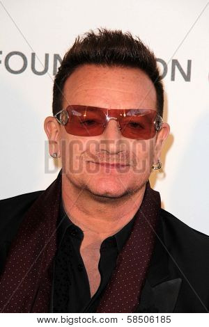 Bono at the Elton John Aids Foundation 21st Academy Awards Viewing Party, West Hollywood Park, West Hollywood, CA 02-24-13