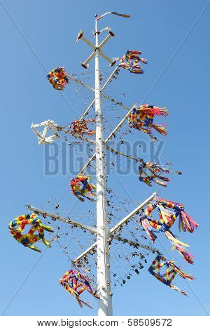 Maypole In Aland Islands.