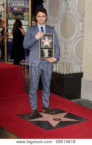 James Franco at the James Franco Star on the Walk of Fame Ceremony, Hollywood, CA 03-07-13