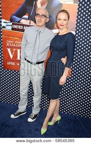 Patrick Fischler, Lauren Bowles at the Los Angeles Premiere for the second season of HBO's series VEEP, Paramount Studios, Hollywood, CA 04-09-13